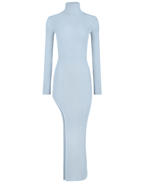 Light Blue Cut-Out Jersey Maxi Dress, 1 Light Blue Cut-Out Jersey Maxi Dress, 1