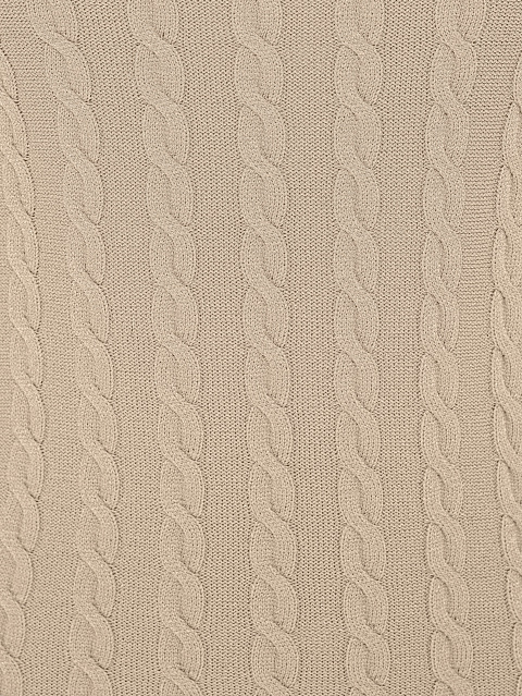 Beige Knitted Open Back Mini Dress, 3