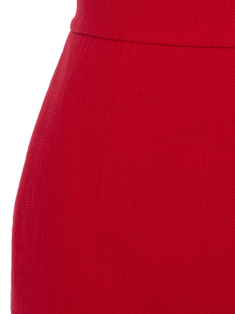 Red Two-piece Suit With Jacket And Mini Skirt, 12