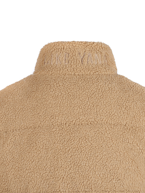 Beige Teddy Padded Jacket, 4 Beige Teddy Padded Jacket, 4