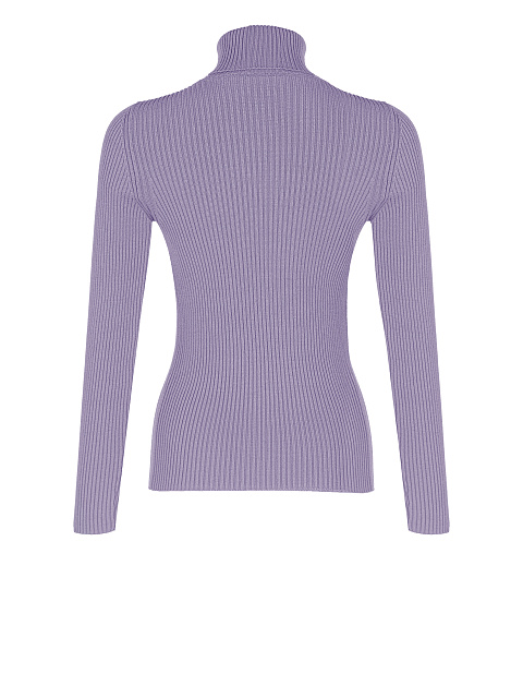 Lilac Rib Knit Jersey Turtleneck, 2 Lilac Rib Knit Jersey Turtleneck, 2