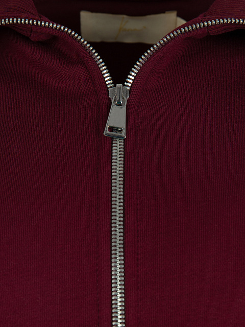 Bordeaux Embroidered Jersey Suit, 5