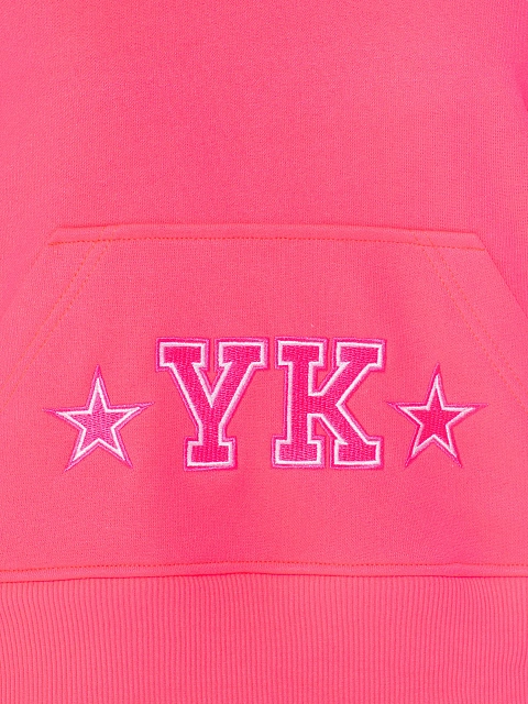 Kid's Bright Pink "YK" Embroidered Jersey Tracksuit, 6