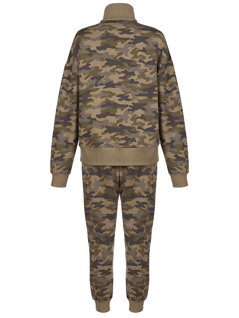 Men's Khaki Camouflage Jersey Suit, 2