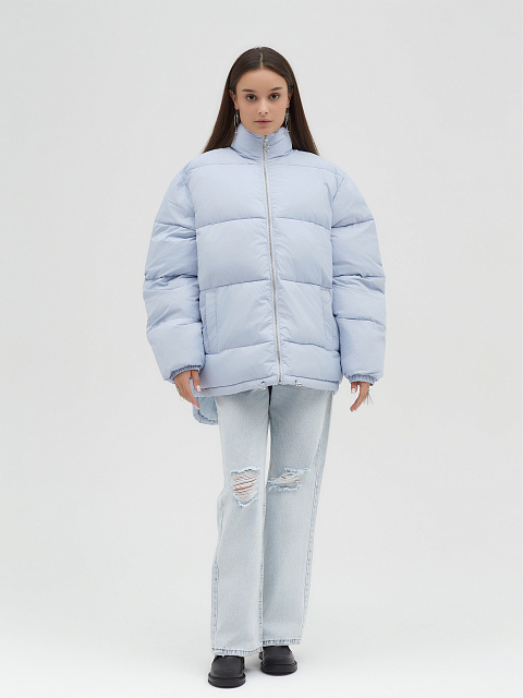 Blue voluminous down jacket, 6 Blue voluminous down jacket, 6