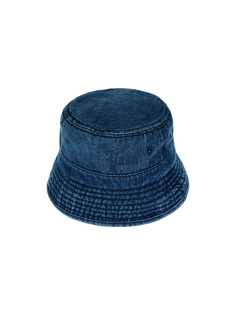 Deep Blue Embroidered Bucket Hat, 1