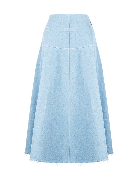 Blue Denim Midi Skirt, 2