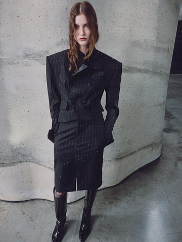 Striped jacket with embroidery, 2