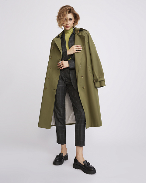 Khaki Cotton Trench Coat, 13 Khaki Cotton Trench Coat, 13