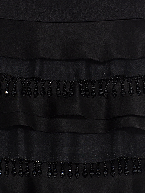 Black suit with jacket and midi skirt, 5