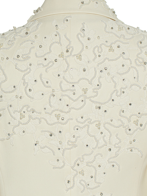 Pearls & Lace Embellished Pant Suit, 12