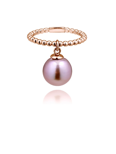 Rose Gold Pearl Ring, 1