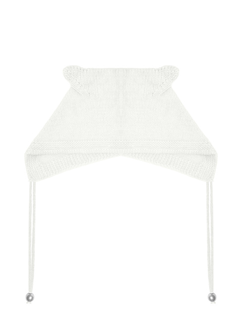 White Angora Kitty Hat, 1