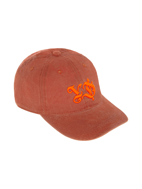 Orange Neon YD Embroidered Vintage Denim Cap, 1
