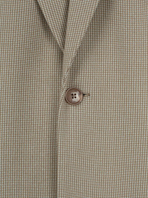 Beige Houndstooth Coat, 3