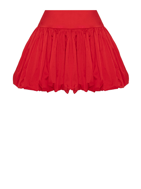 Red taffeta mini skirt, 2