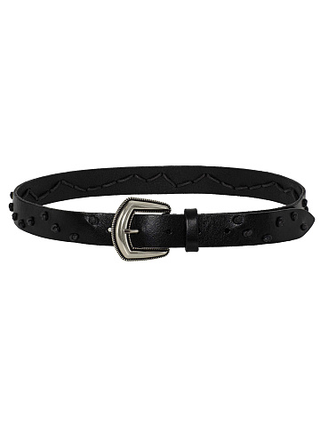 Black leather belt, 1