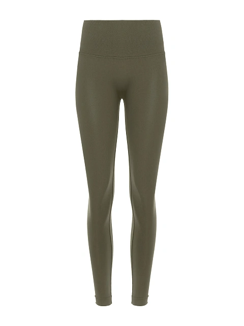 Khaki Jersey Leggings, 1