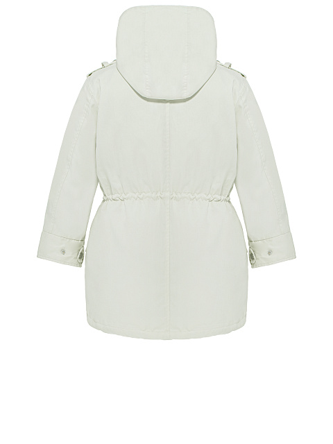 Kids’ milk-colored parka made of raincoat fabric with faux fur, 3 Kids’ milk-colored parka made of raincoat fabric with faux fur, 3