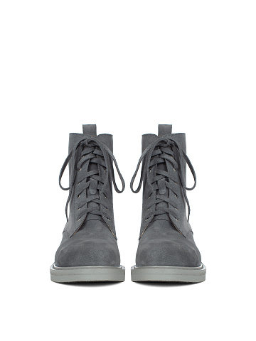Dark Grey Suede Boots, 2