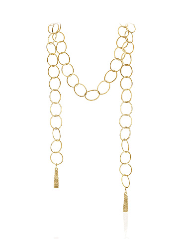 Chain necklace in gold-plated silver, 1