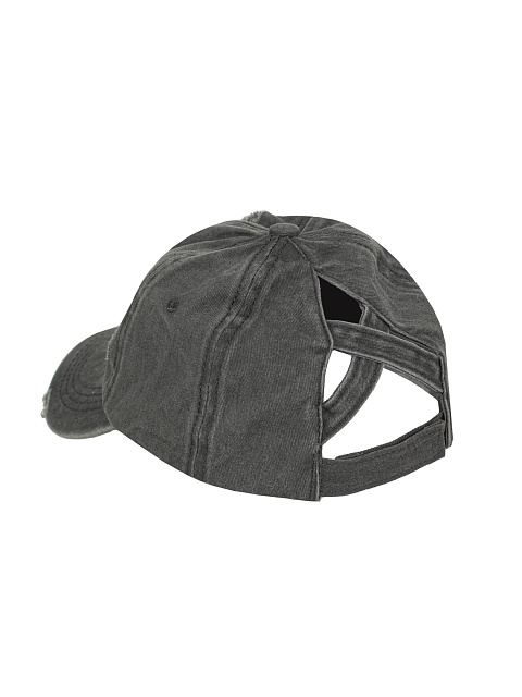 Grey Denim & Suede "YD" Cap, 3 Grey Denim & Suede "YD" Cap, 3
