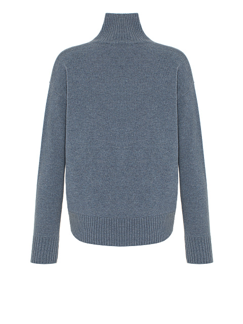 Denim Blue Royal Cashmere Turtleneck Sweater, 2 Denim Blue Royal Cashmere Turtleneck Sweater, 2