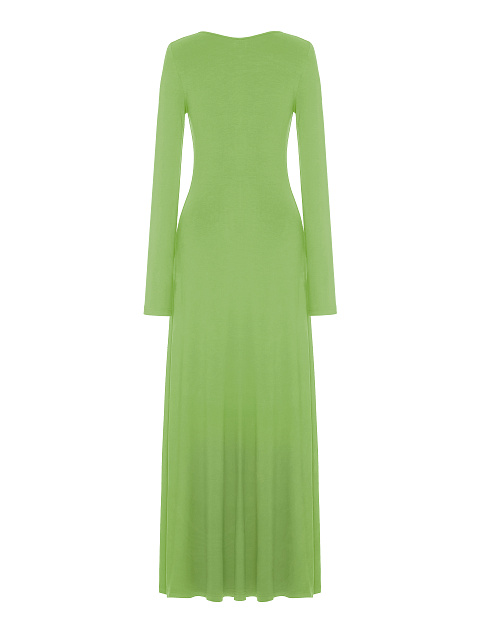 Light Green Rayon Jersey Maxi Dress, 2