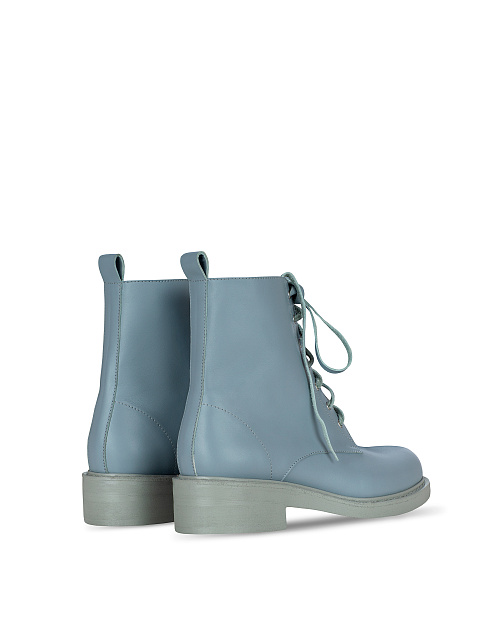 Pale Blue Leather Boots, 3