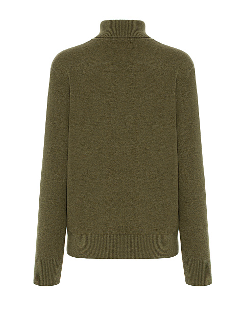 Men's Green Cashmere Turtleneck Sweater, 2 Men's Green Cashmere Turtleneck Sweater, 2