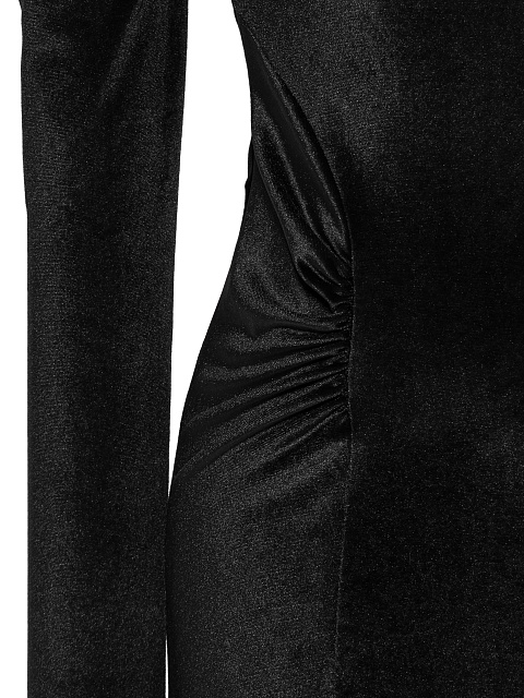 Black Velvet Maxi Dress, 3