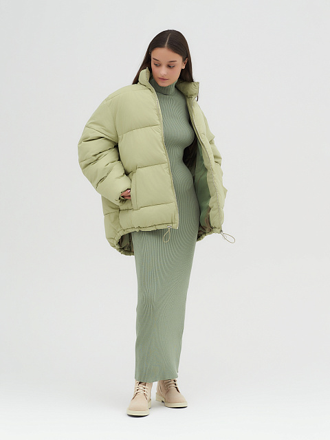 Pistachio oversized down jacket, 6 Pistachio oversized down jacket, 6