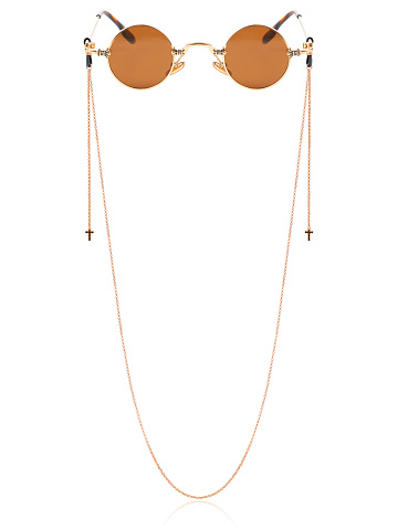 Rose Silver & Cubic Zirkonia Glasses Chain, 1