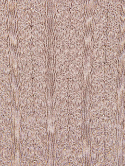 Light Pink Cashmere Turtleneck Sweater, 4