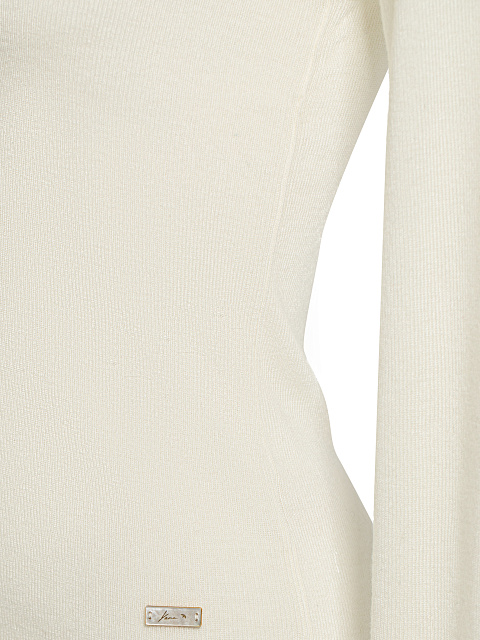 White Cashmere & Silk Turtleneck, 3