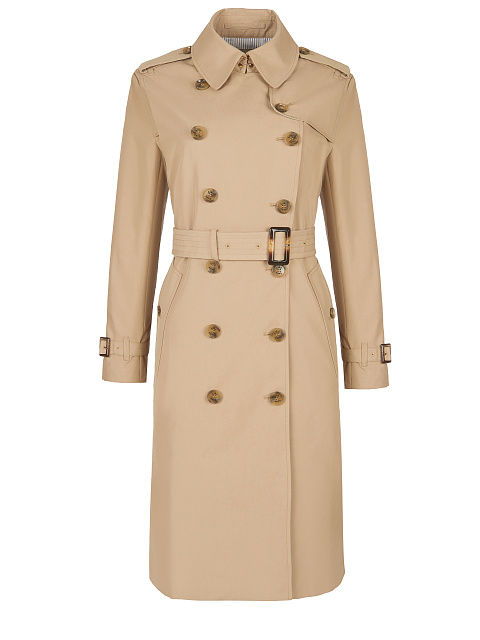 Beige Cotton Trench Coat, 2