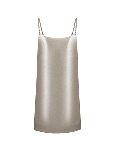 Silver satin mini dress, 2 Silver satin mini dress, 2