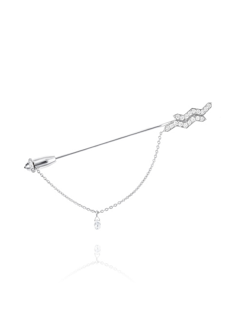 White Gold & Diamonds Aquarius Brooch, 1