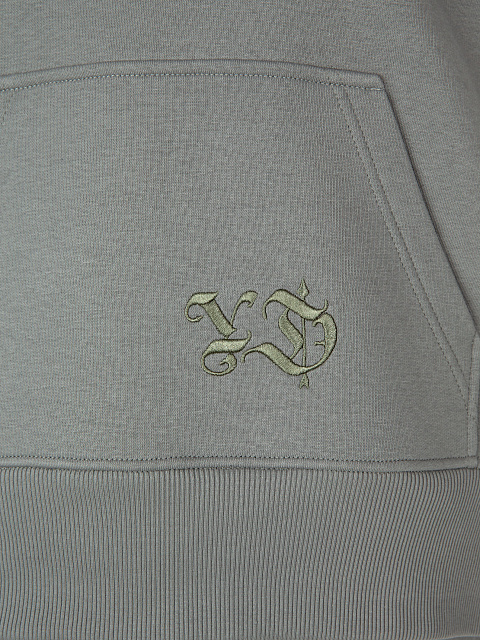 Grey Jersey Set With Green Embroidery, 4