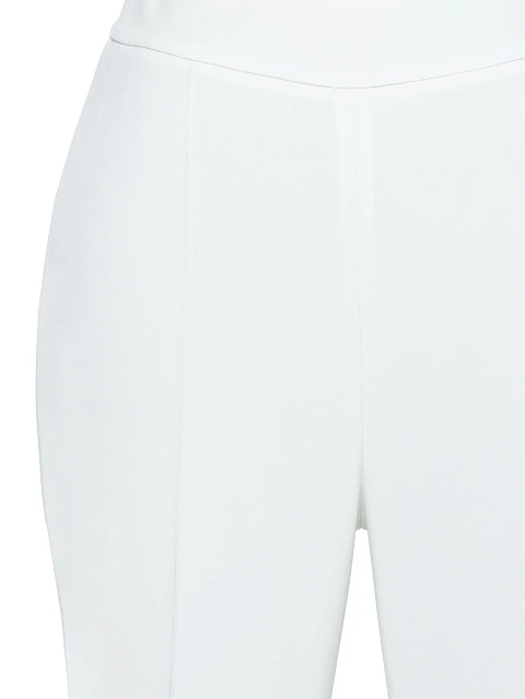 White Silk Flared Pants, 4