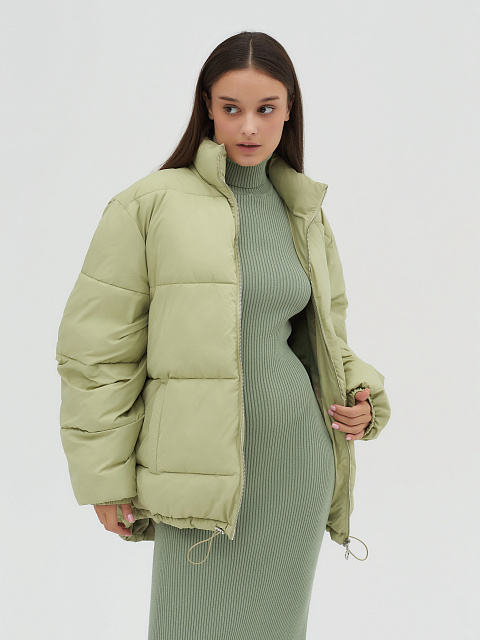 Pistachio oversized down jacket, 7 Pistachio oversized down jacket, 7