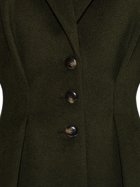 Dark green wool blazer, 3