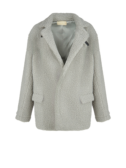 Grey Faux Fur Jacket, 1