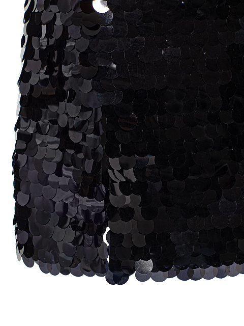 Black sequin mini skirt, 3