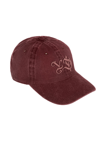 Bordeaux YD Embroidered Vintage Denim Cap, 1