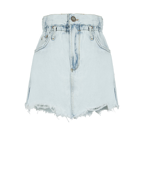 Light Blue Denim Mini Skirt, 1 Light Blue Denim Mini Skirt, 1