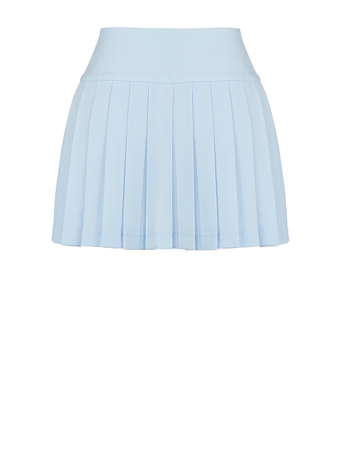 Blue Pleated Mini Skirt, 2