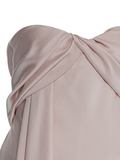 Pink crepe maxi dress, 3