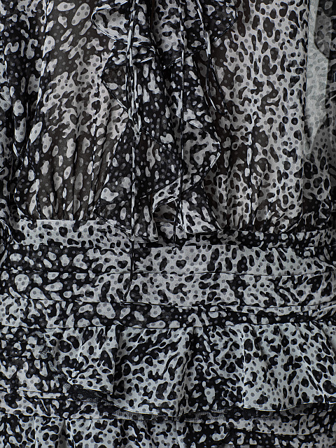 Black‑and‑white mini dress, 3