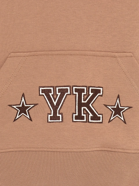 Kid's Brown "YK" Embroidered Jersey Tracksuit, 4 Kid's Brown "YK" Embroidered Jersey Tracksuit, 4